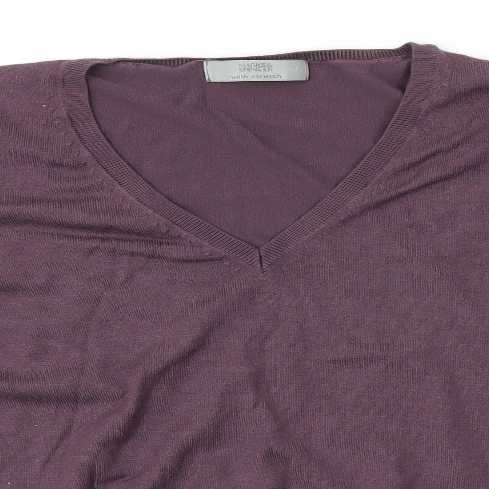 M&S Womens Purple   Pullover Jumper Size 12