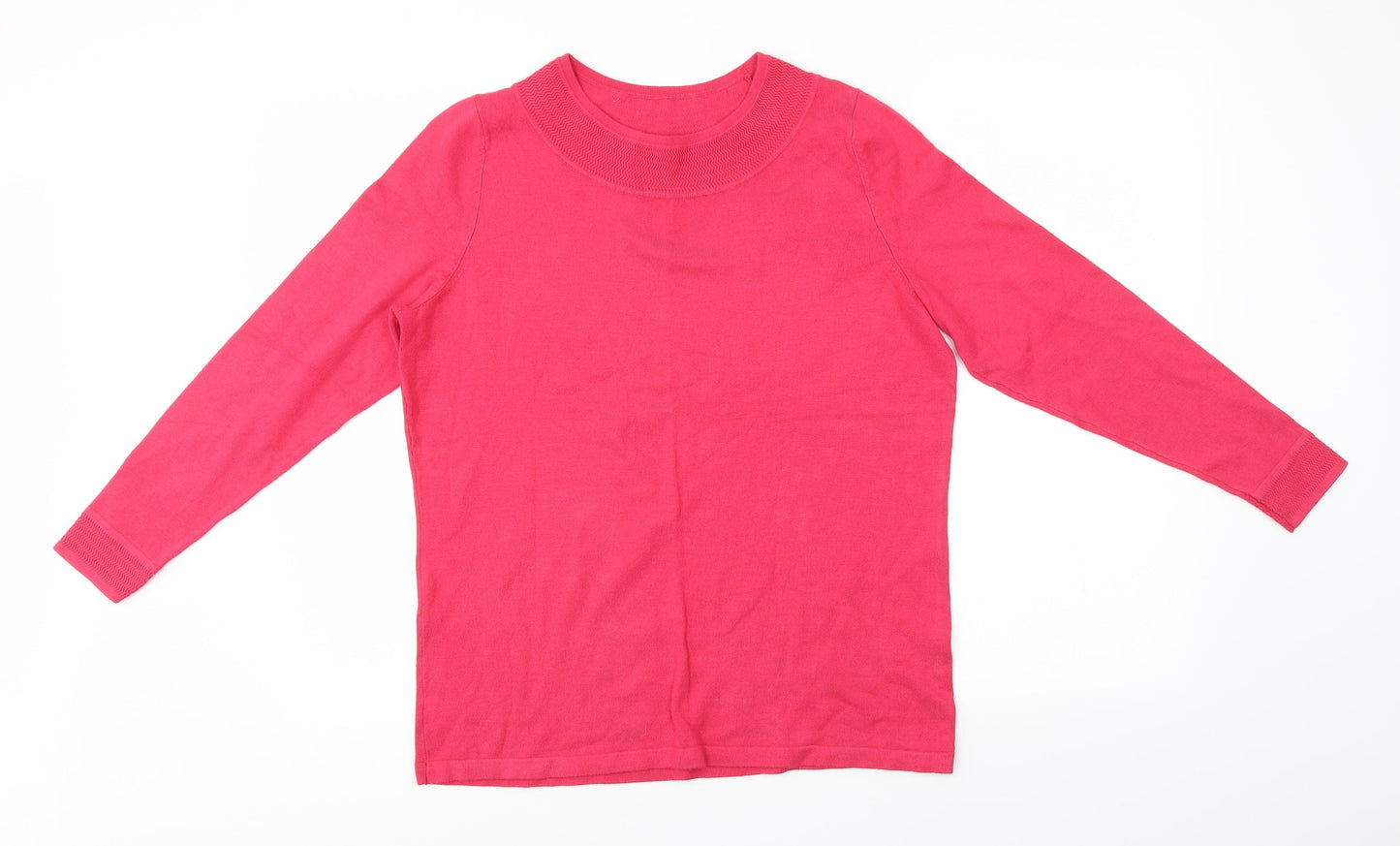 BM Collection Womens Pink   Pullover Jumper Size S