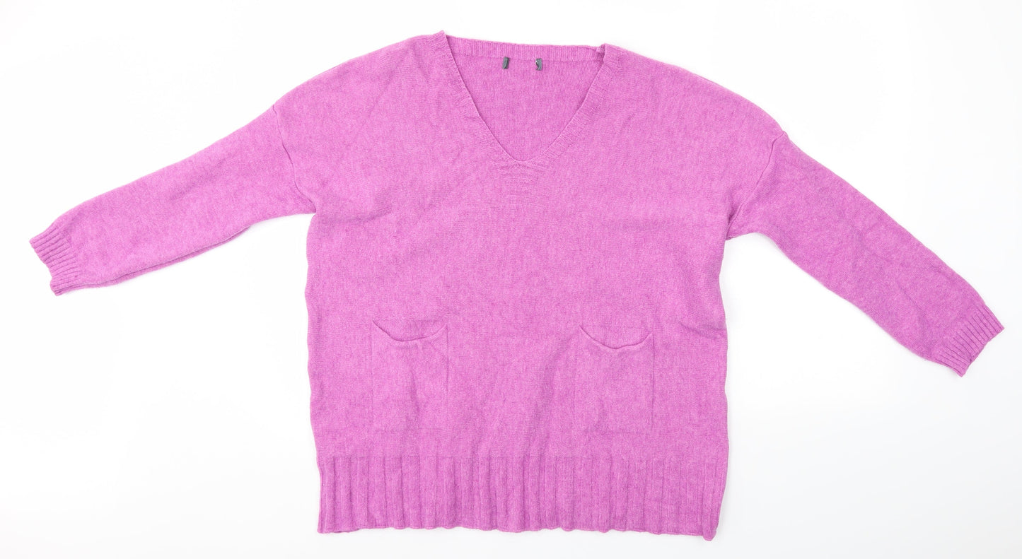 Preworn Womens Purple   Full Zip Jumper Size M