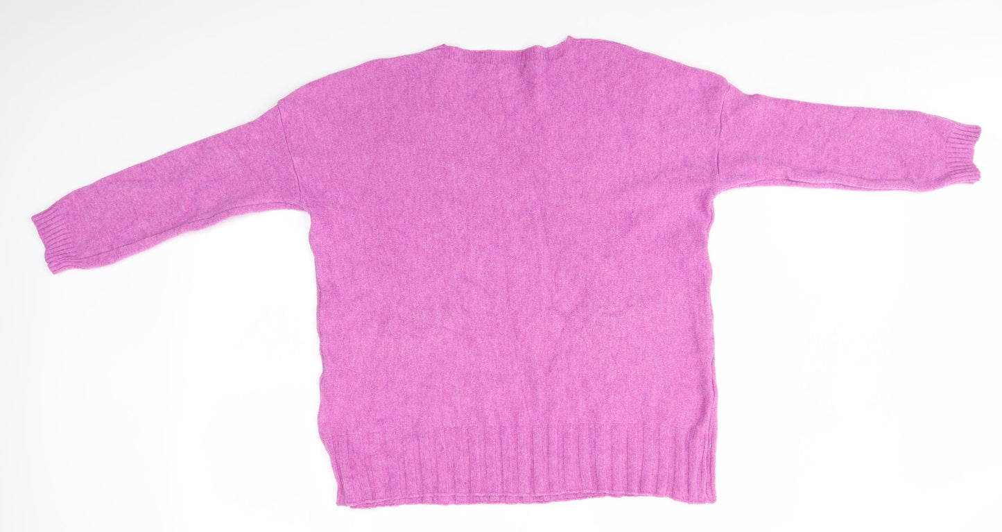 Preworn Womens Purple   Full Zip Jumper Size M