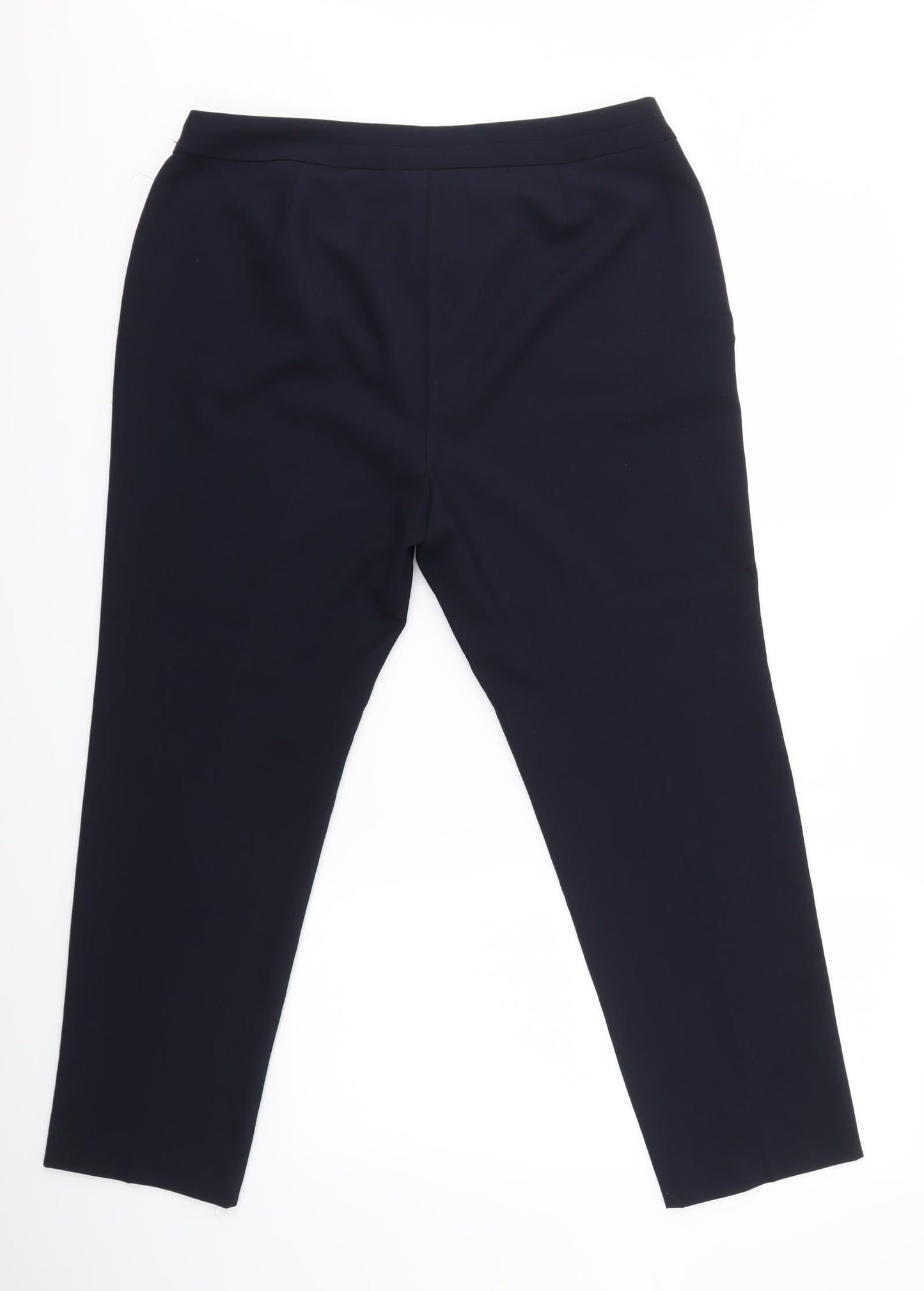 Preworn Womens Blue   Dress Pants Trousers Size 16 L25 in