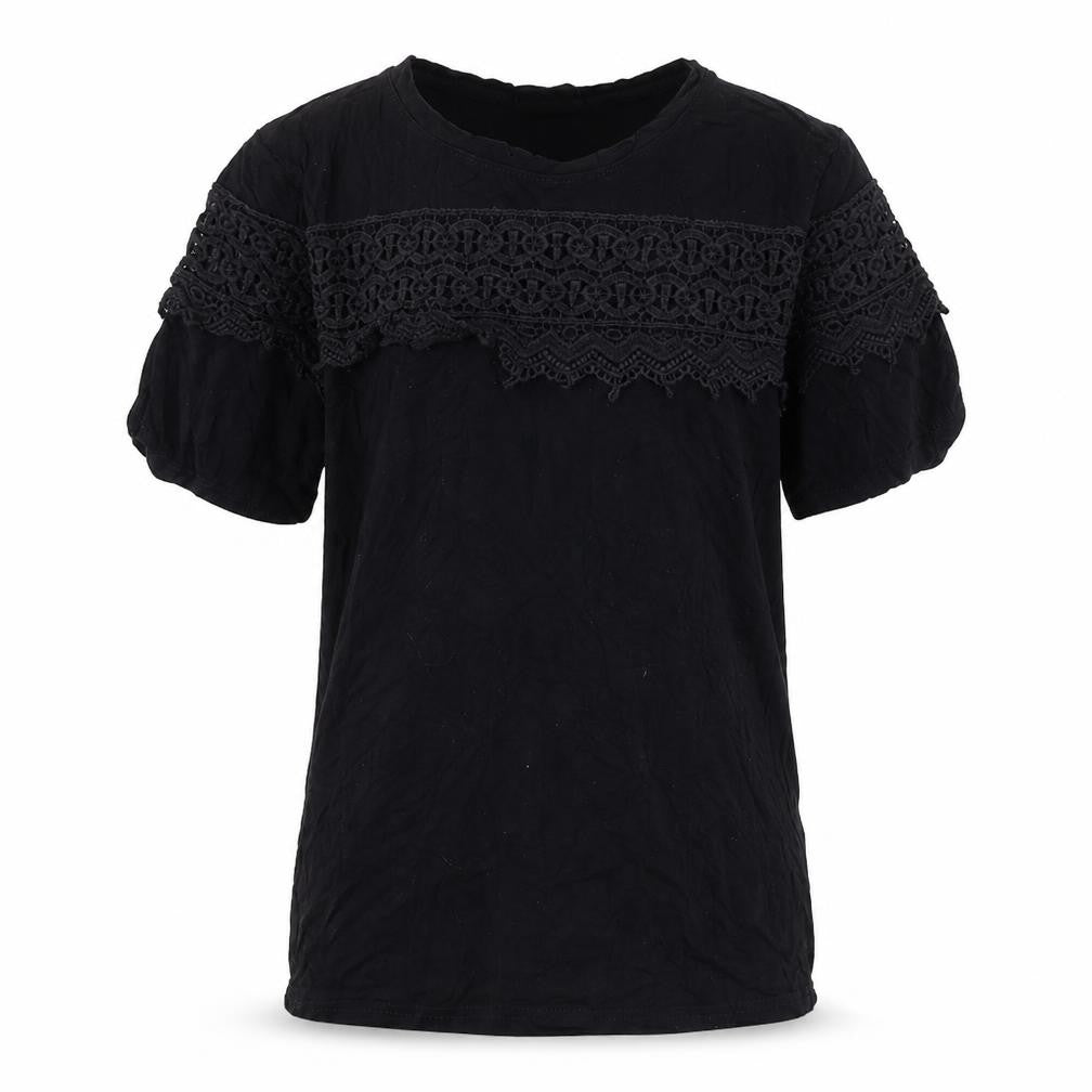 BE YOU Girls Black   Basic T-Shirt Size 10 Years