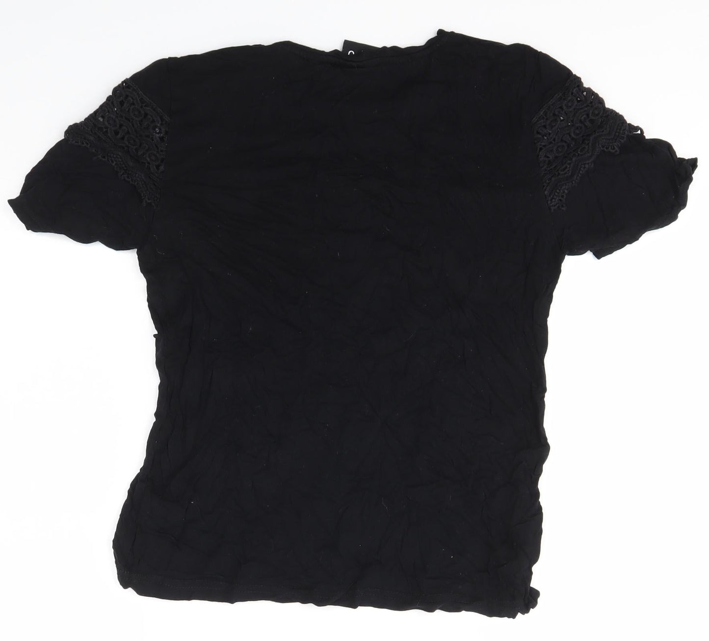 BE YOU Girls Black   Basic T-Shirt Size 10 Years