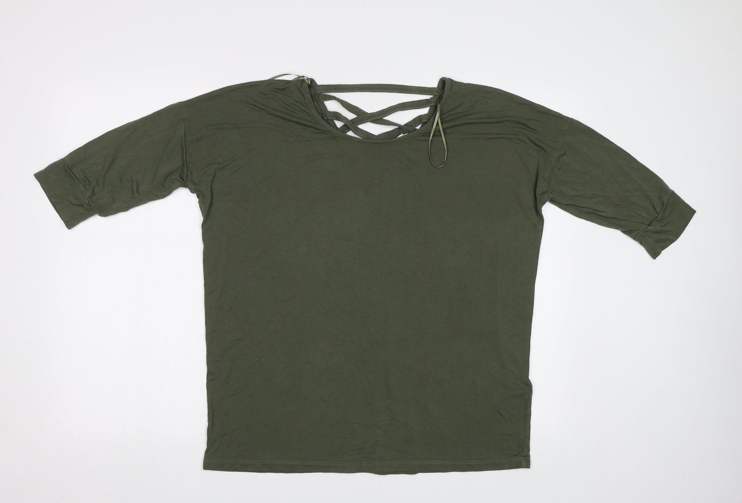 Peacoxs Womens Green   Basic Blouse Size 16