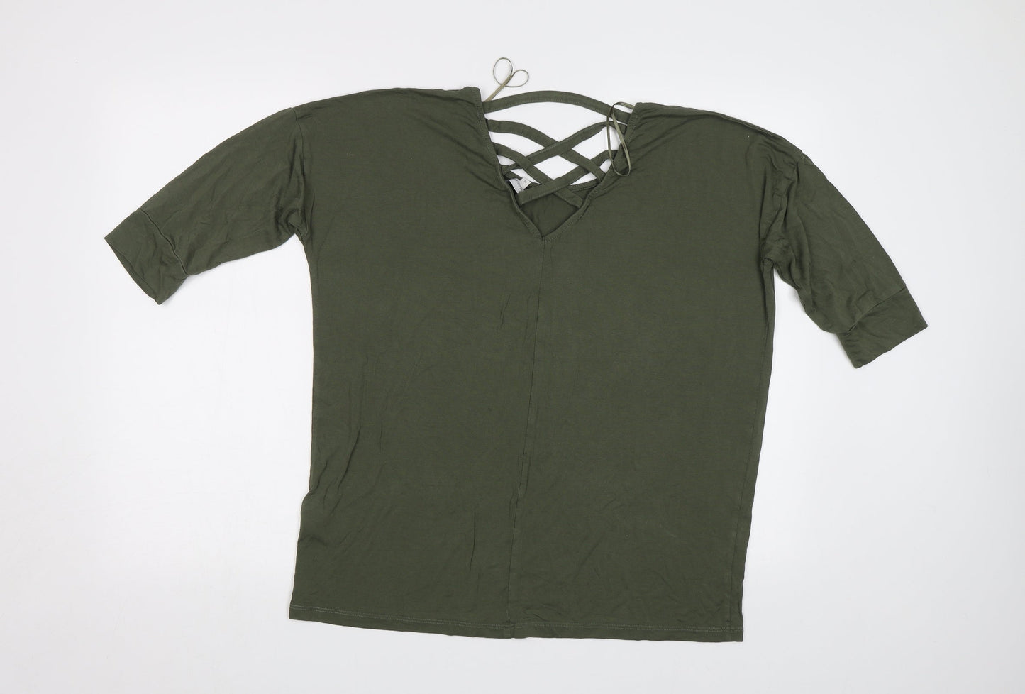 Peacoxs Womens Green   Basic Blouse Size 16