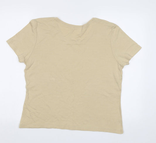 Mackays Womens Beige   Basic Polo Size XL