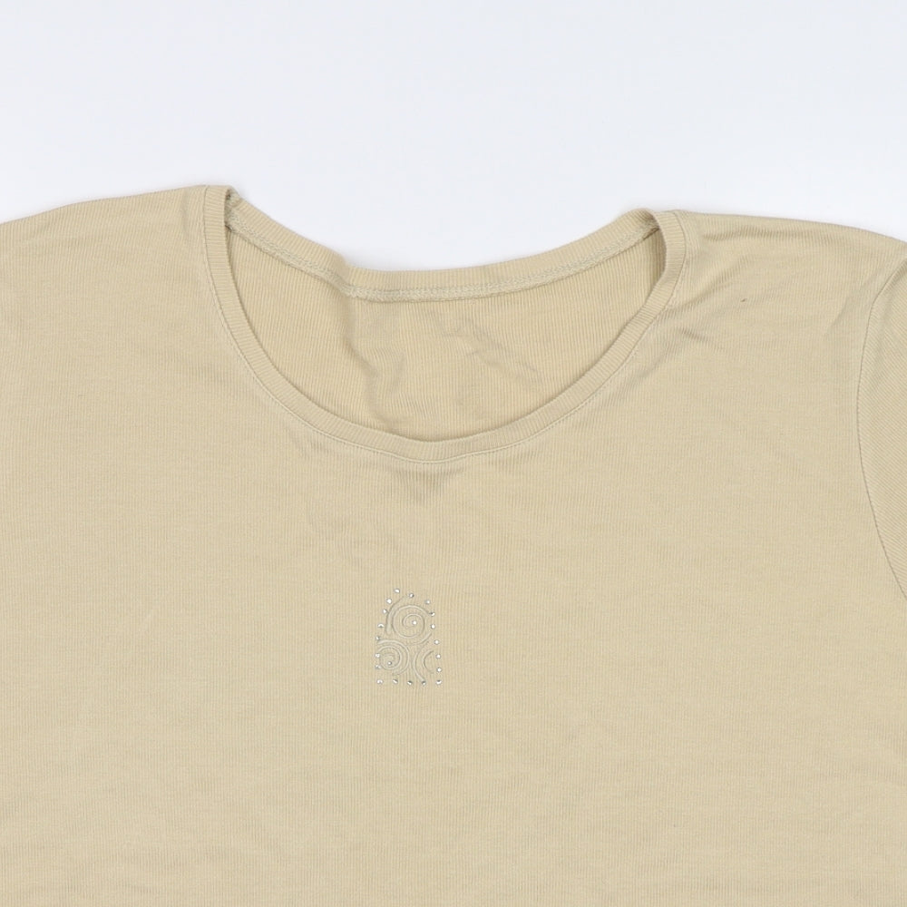 Mackays Womens Beige   Basic Polo Size XL