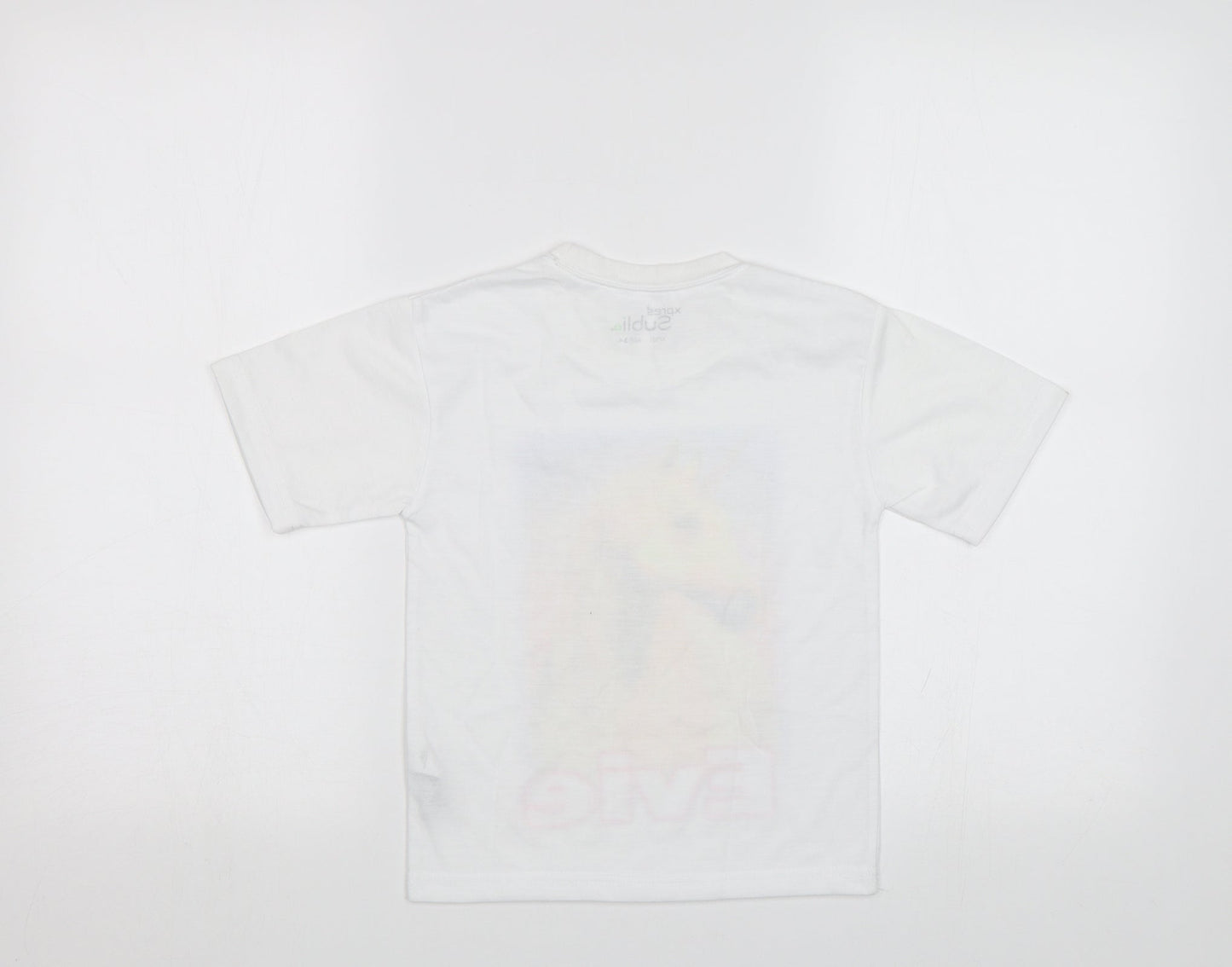 Xpres Subli Girls White  Rayon Basic Polo Size 3-4 Years  - Horse