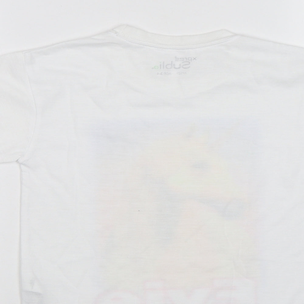 Xpres Subli Girls White  Rayon Basic Polo Size 3-4 Years  - Horse