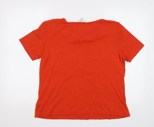 Julipa Womens Red   Basic Blouse Size L