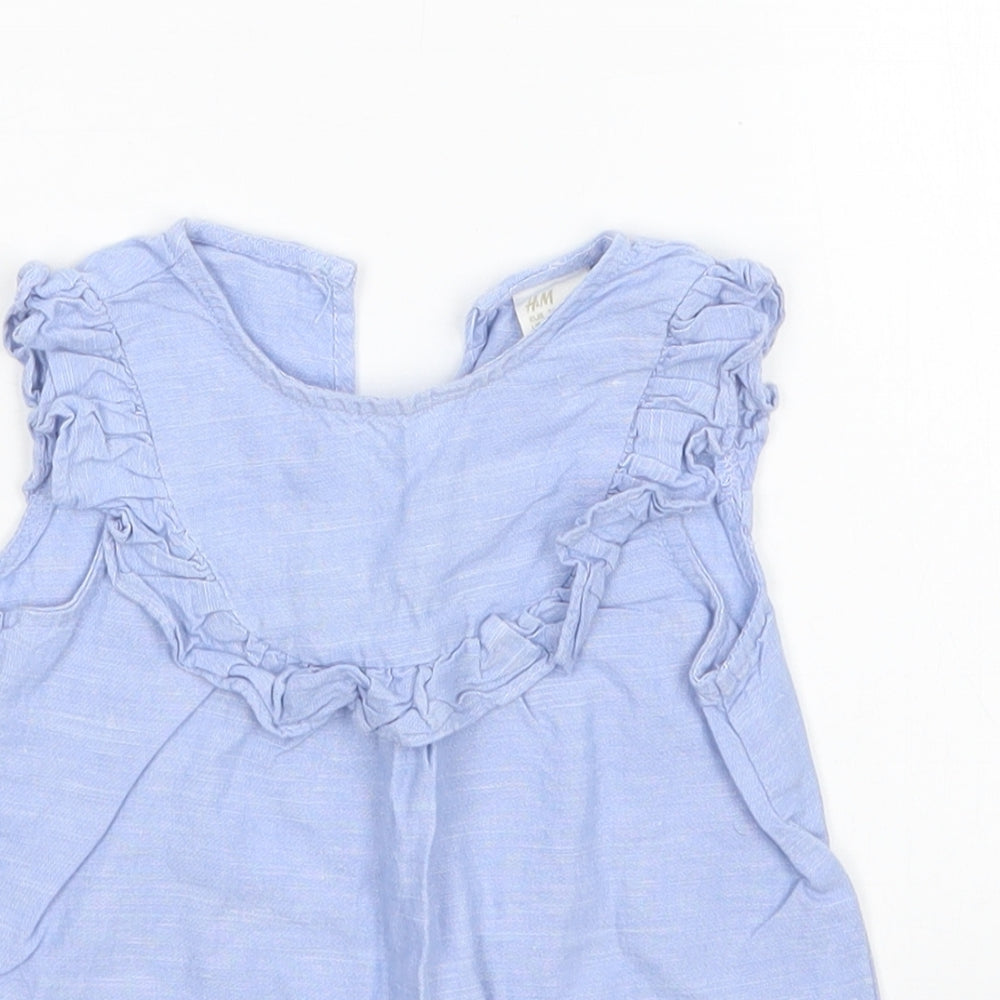 H&M Girls Blue   A-Line  Size 6-9 Months