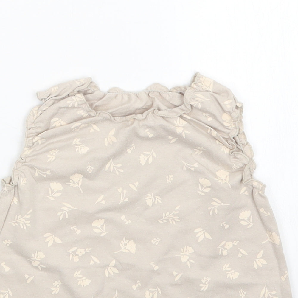 George Girls Grey Floral  A-Line  Size 12-18 Months