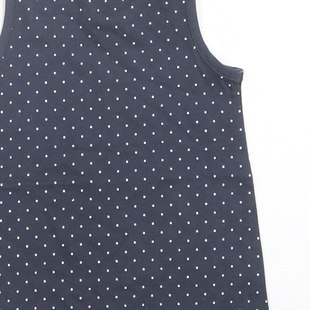 George Girls Blue Polka Dot  Tank Dress  Size 12-18 Months