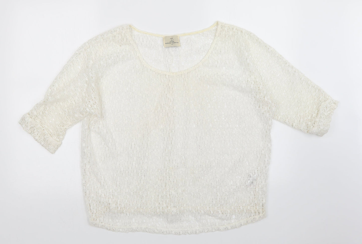 NEXT Womens White   Pullover Jumper Size 14