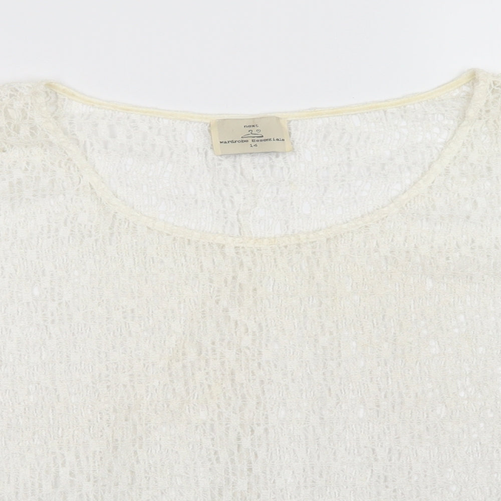 NEXT Womens White   Pullover Jumper Size 14