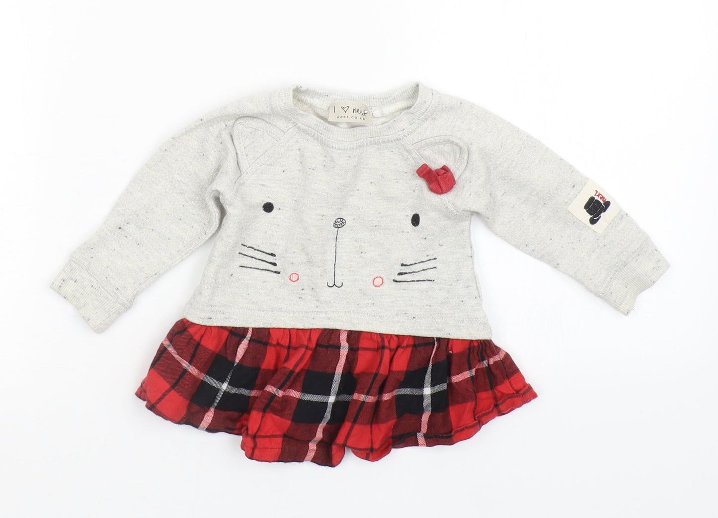 NEXT Girls Grey   Pullover Jumper Size 3-6 Months