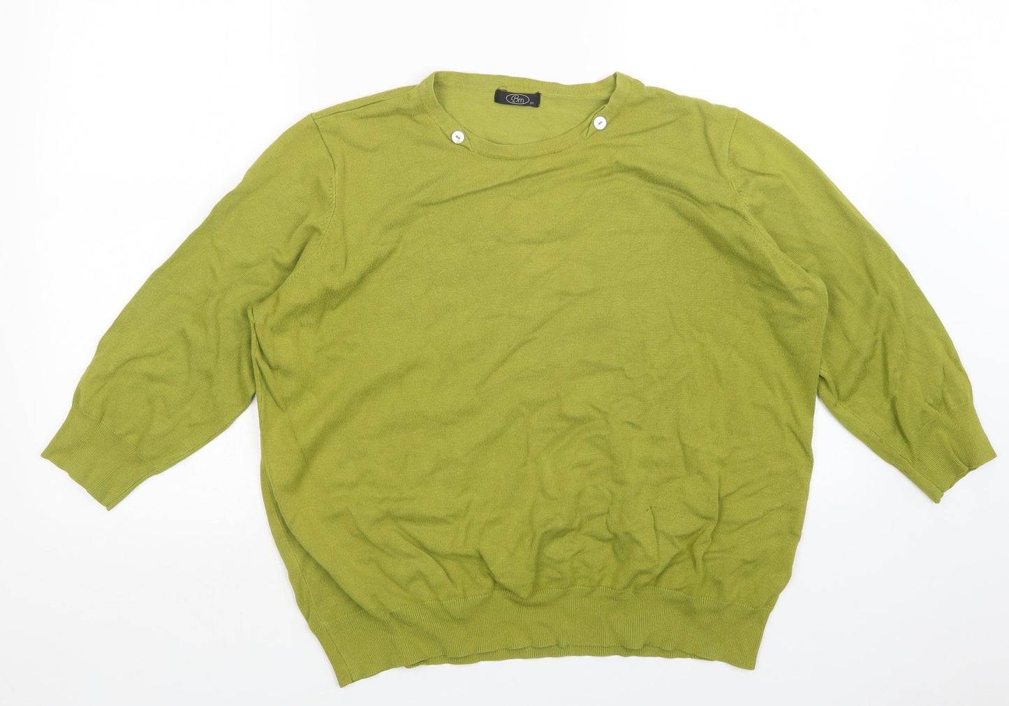 BM Womens Green   Pullover Jumper Size XL