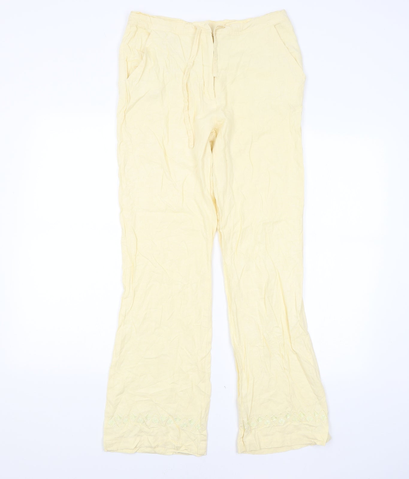 Preworn Womens Yellow   Trousers  Size XL L30 in