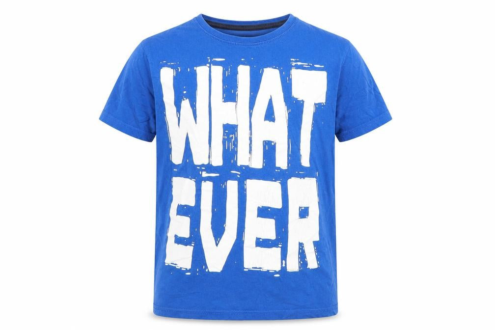 Rebel Boys Blue   Basic T-Shirt Size 9-10 Years  - Whatever