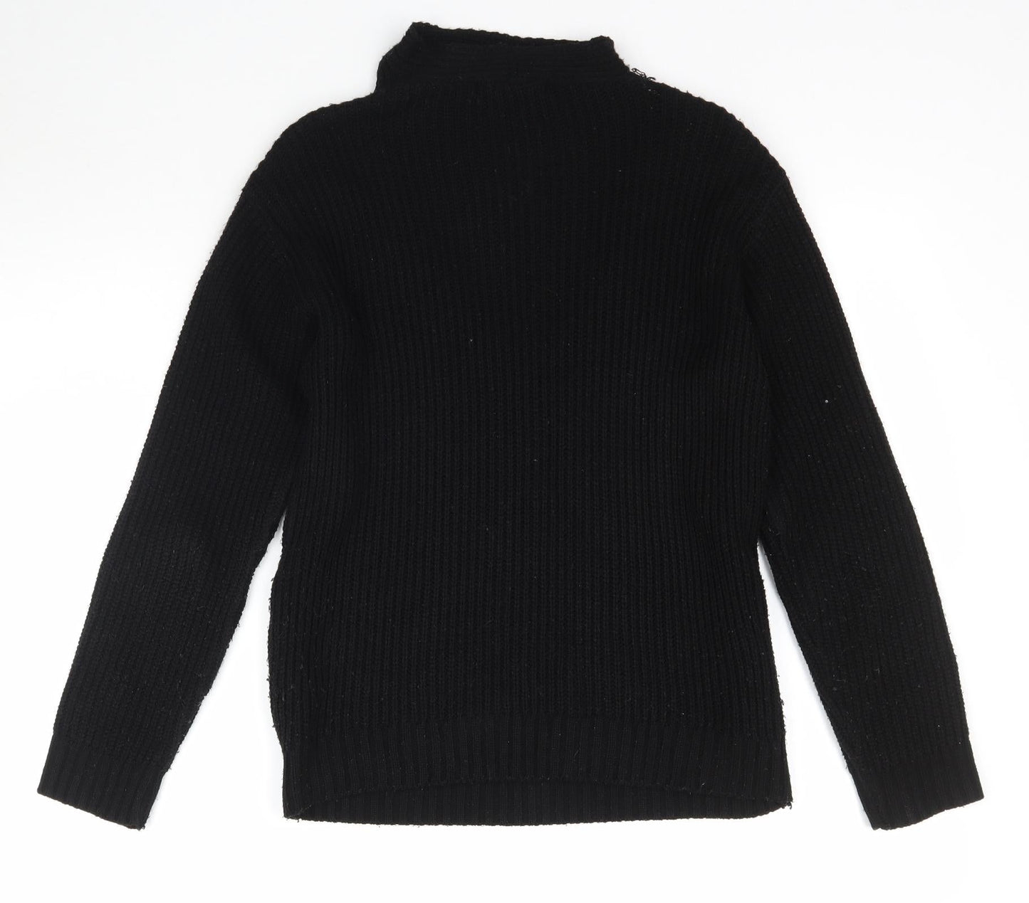 Select Womens Black  Knit Pullover Jumper Size 10
