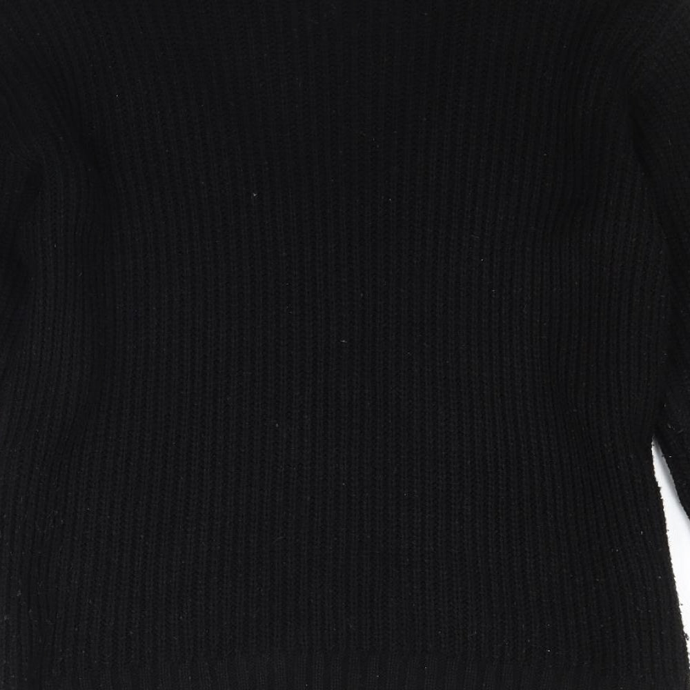 Select Womens Black  Knit Pullover Jumper Size 10