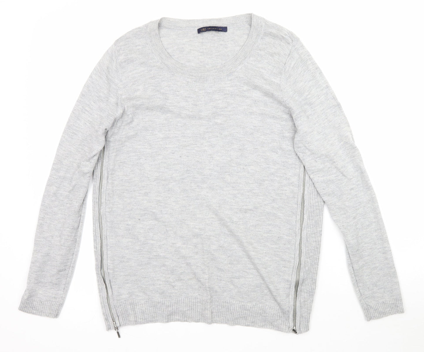 Marks and Spencer Womens Grey   Pullover Jumper Size S