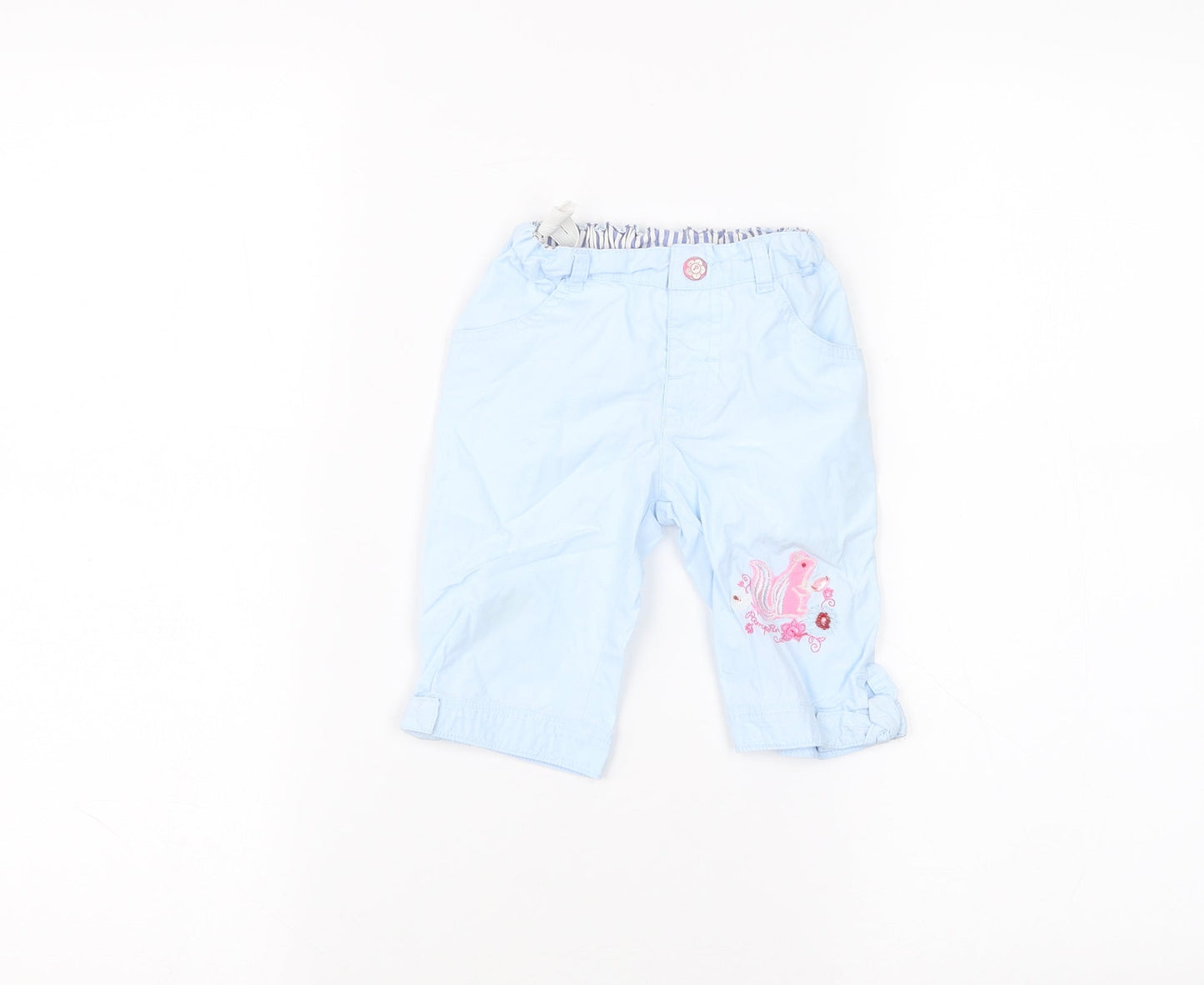 pompolina Baby Blue   Capri Trousers Size 12 Months