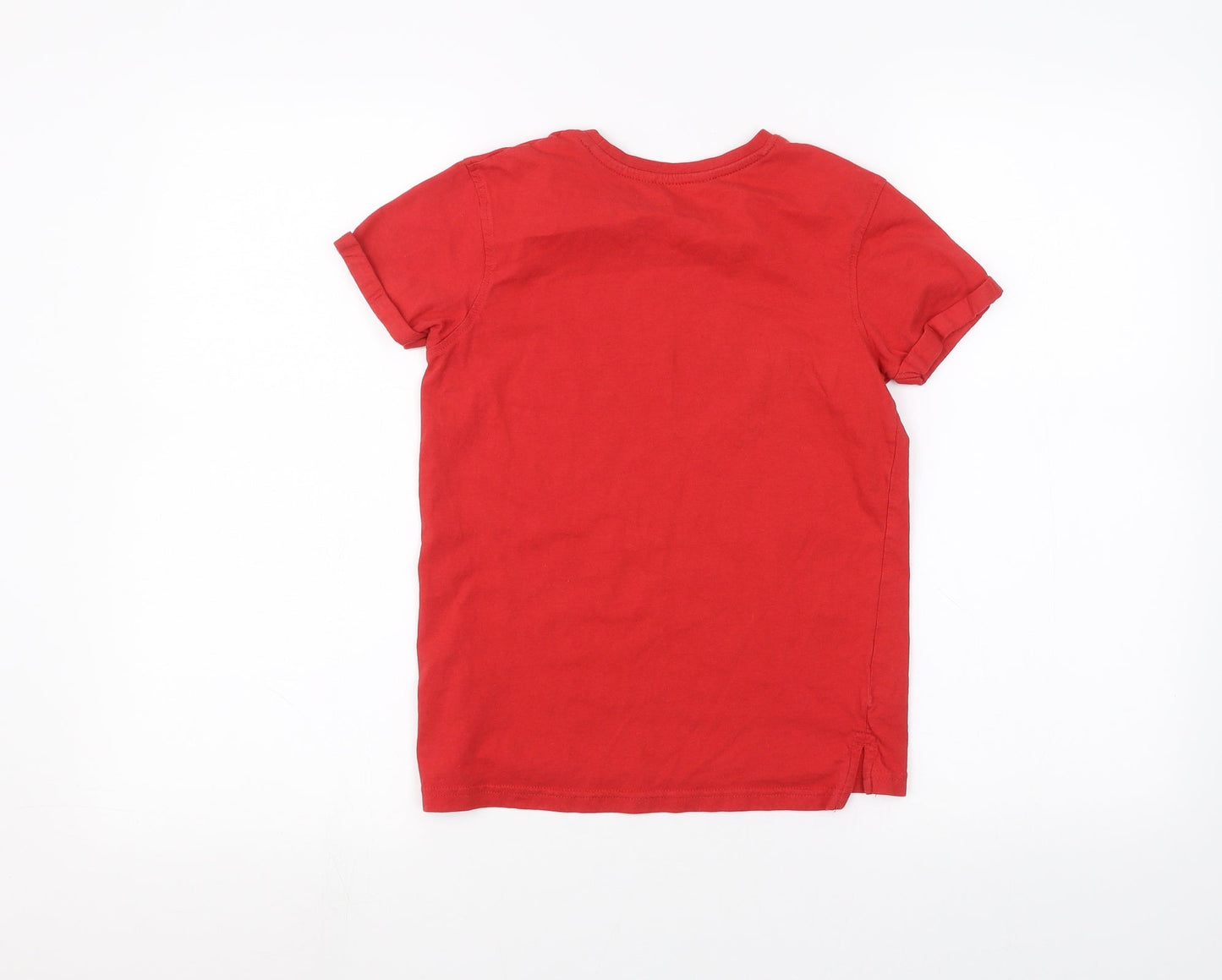 George Boys Red   Basic T-Shirt Size 9-10 Years