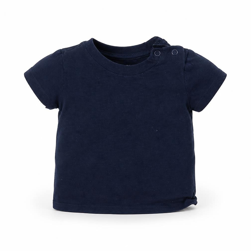 Front view of F&F Baby Blue Basic T-Shirt, size 6-9, Months