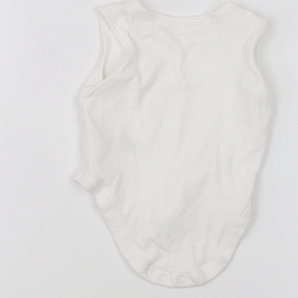 Nutmeg Baby White   Babygrow One-Piece Size 3-6 Months