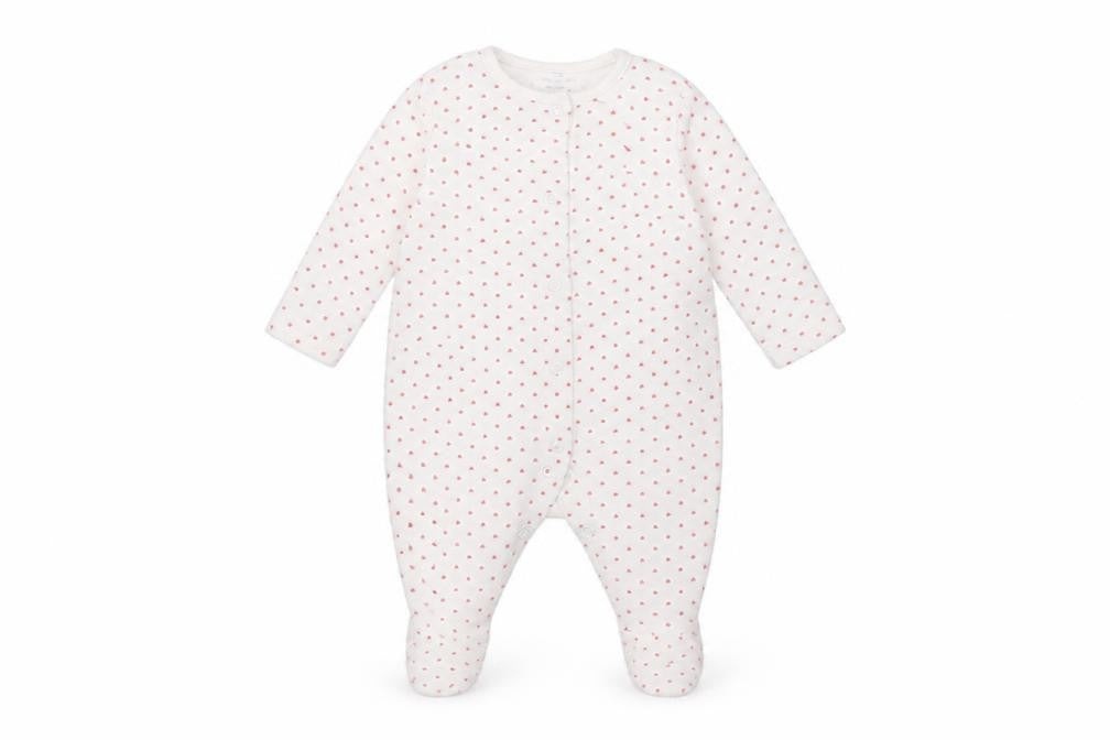 Early Days Baby White Polka Dot  Coverall One-Piece Size 3-6 Months
