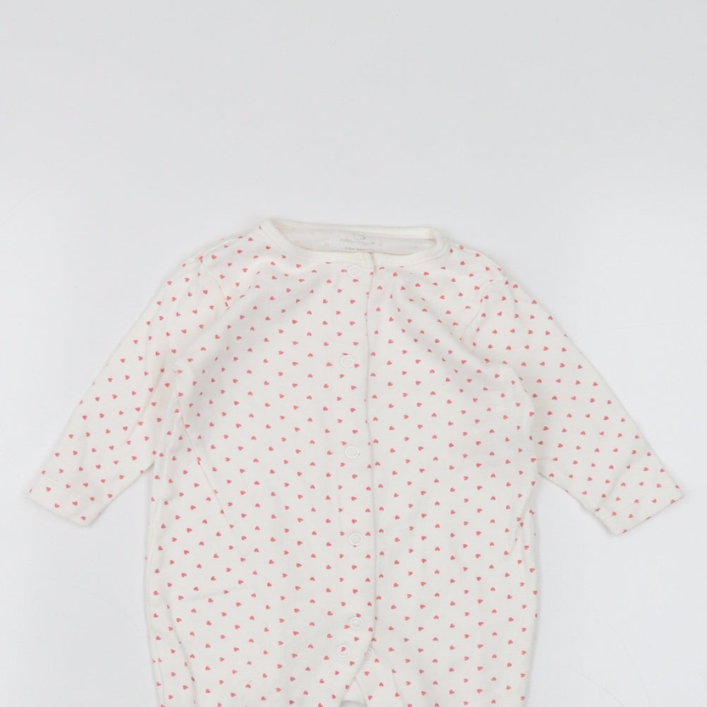 Earlydays Baby White Polka Dot  Coverall One-Piece Size 3-6 Months