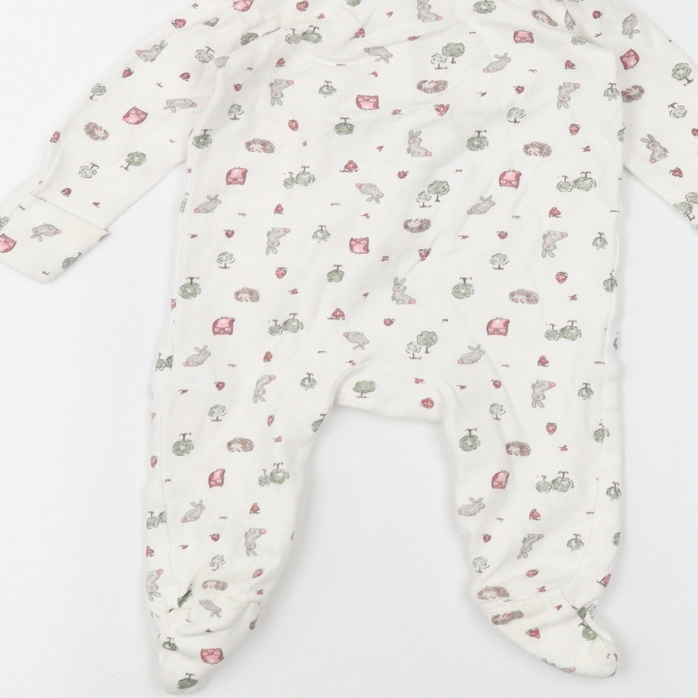 F&F Baby White   Coverall One-Piece Size 0-3 Months