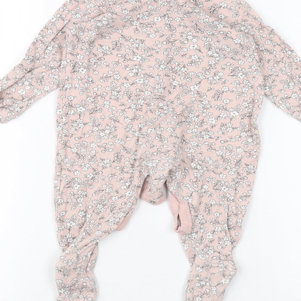 TU Baby Pink Floral  Coverall One-Piece Size 3-6 Months