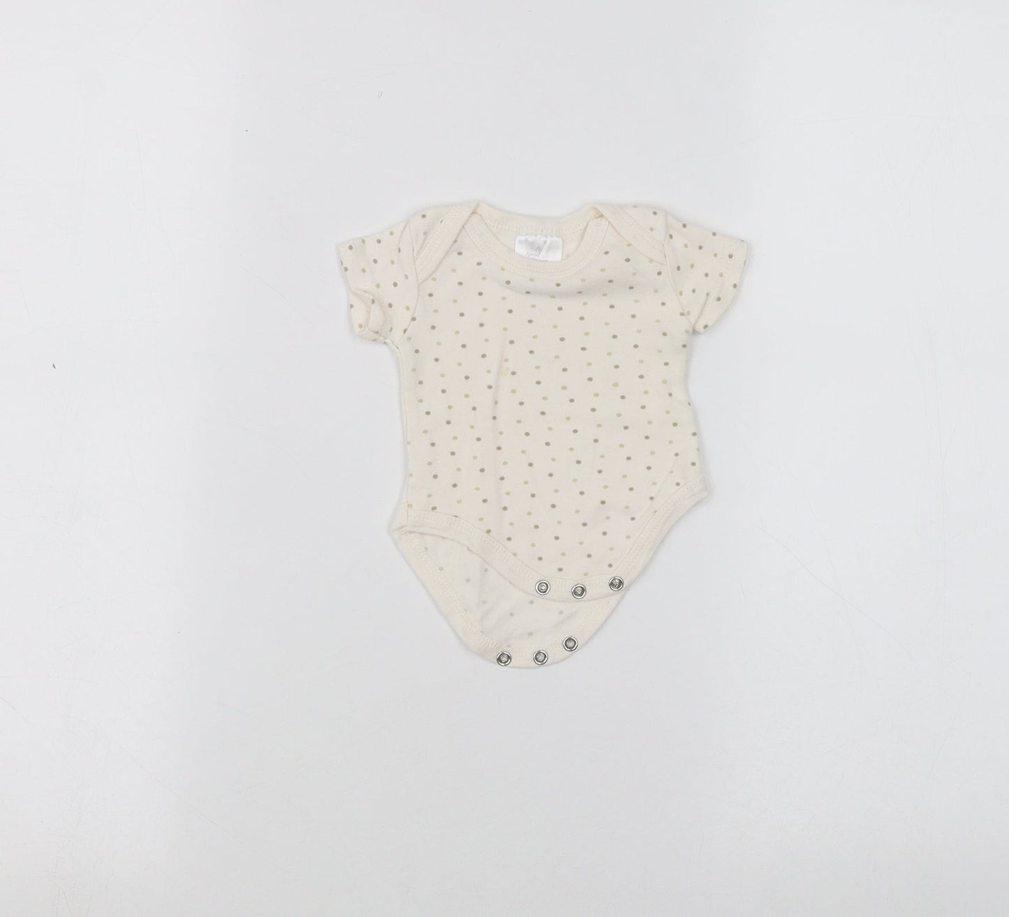 Preworn Baby White   Babygrow One-Piece Size 0-3 Months