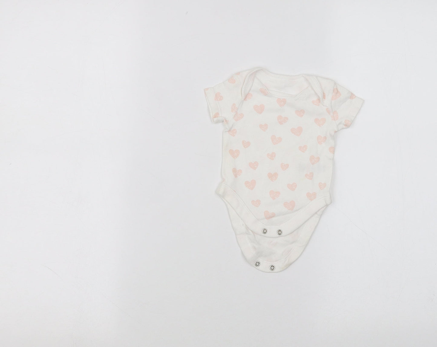 BHS Baby White   Babygrow One-Piece Size 0-3 Months