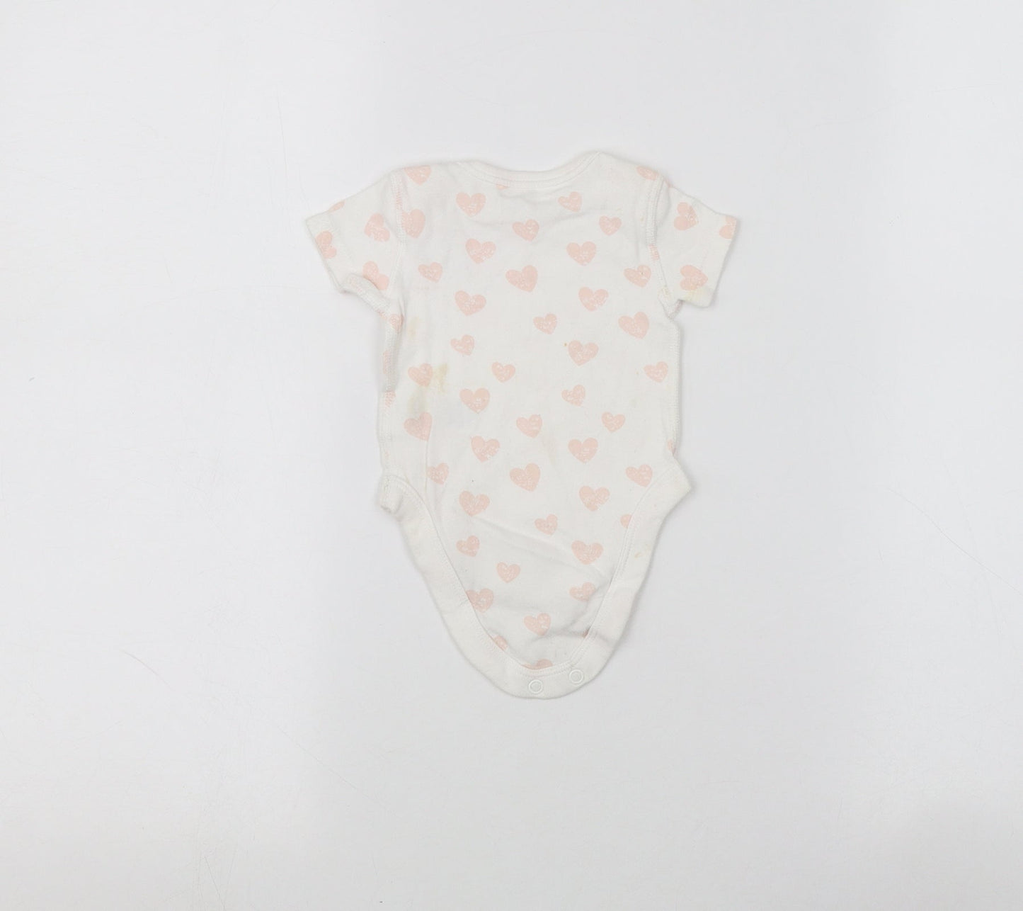 BHS Baby White   Babygrow One-Piece Size 0-3 Months