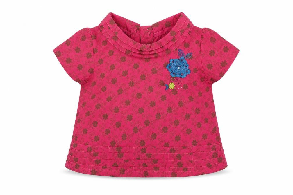 Front view of mamas & papas Baby Pink Basic Blouse, size 3-6, Months