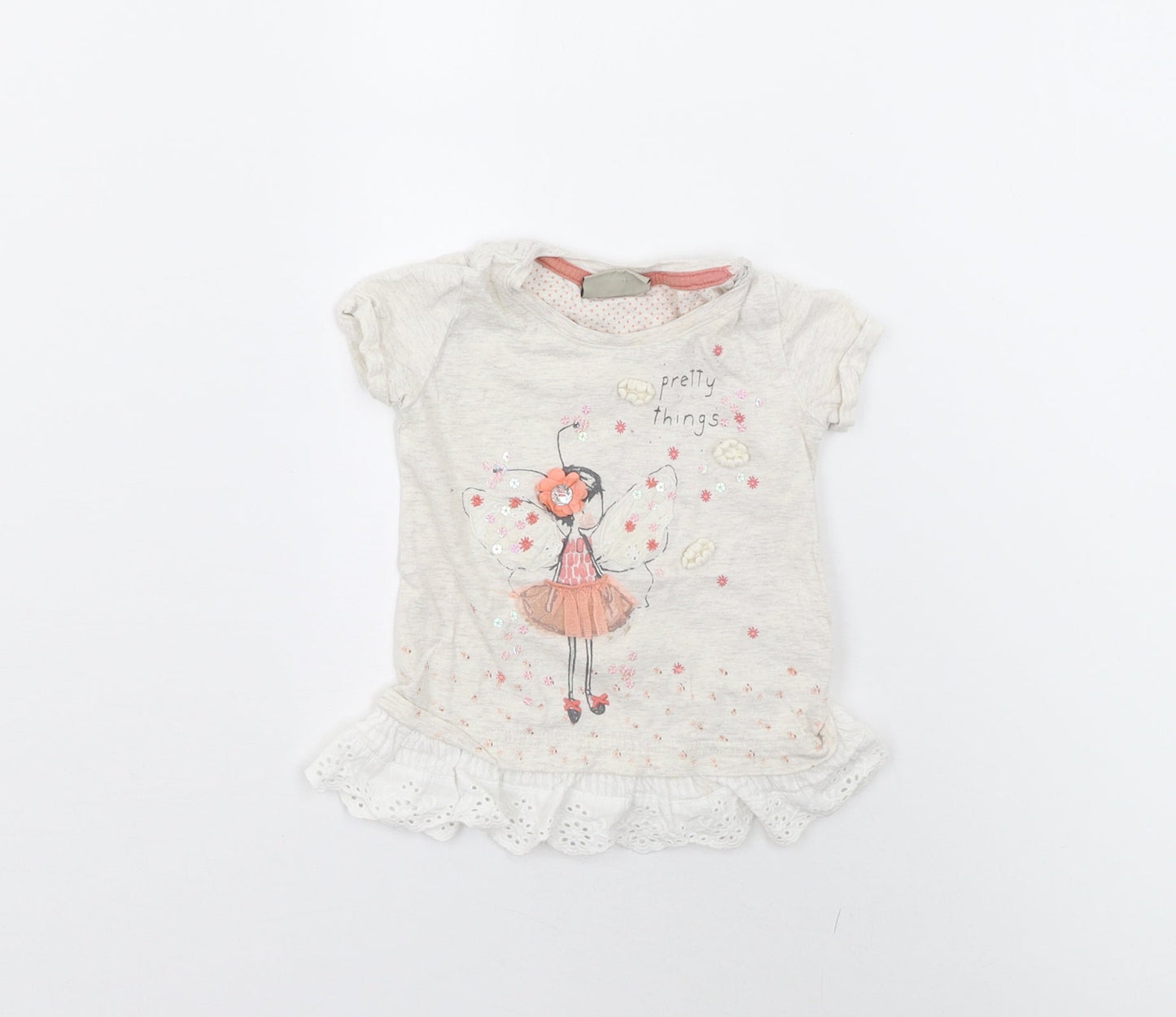NEXT Baby Beige   Basic T-Shirt Size 3-6 Months
