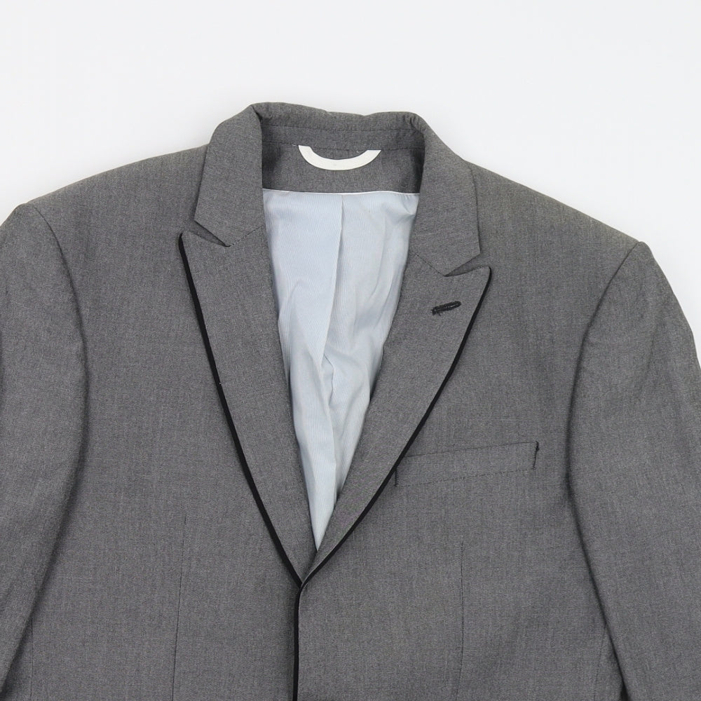 Burton Mens Grey   Jacket Suit Jacket Size 38