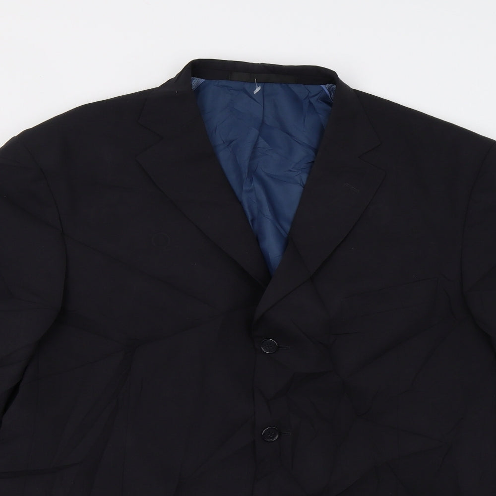 M&S Mens Blue   Jacket Suit Jacket Size 44