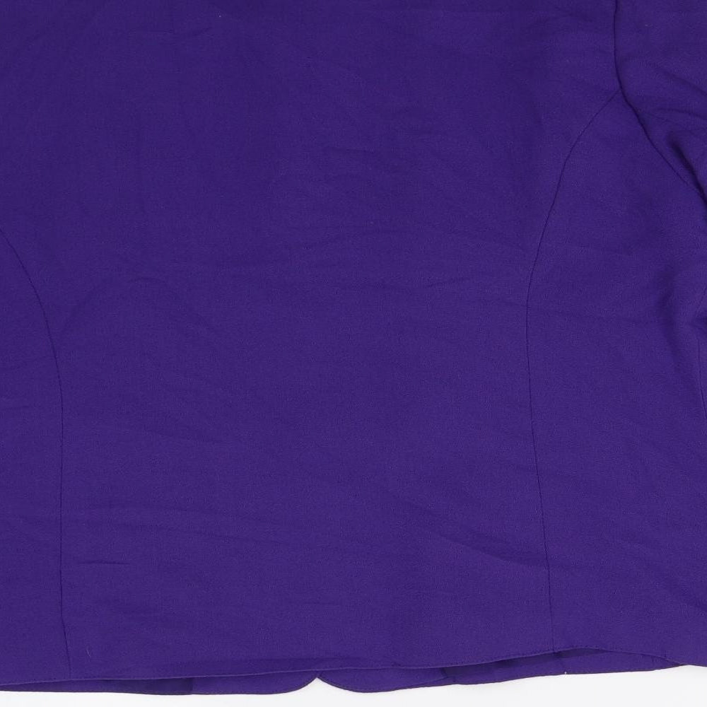 Features Womens Purple   Jacket Blazer Size 14