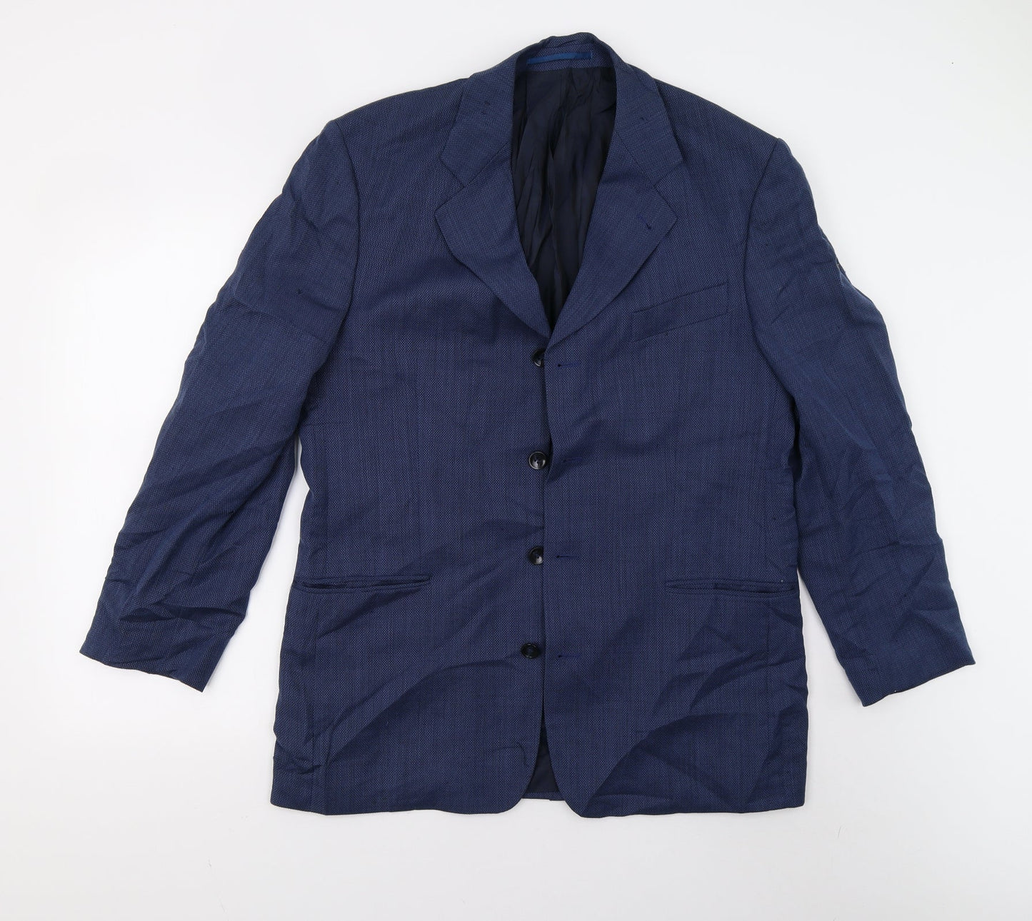 STONES Mens Blue   Jacket Suit Jacket Size 40