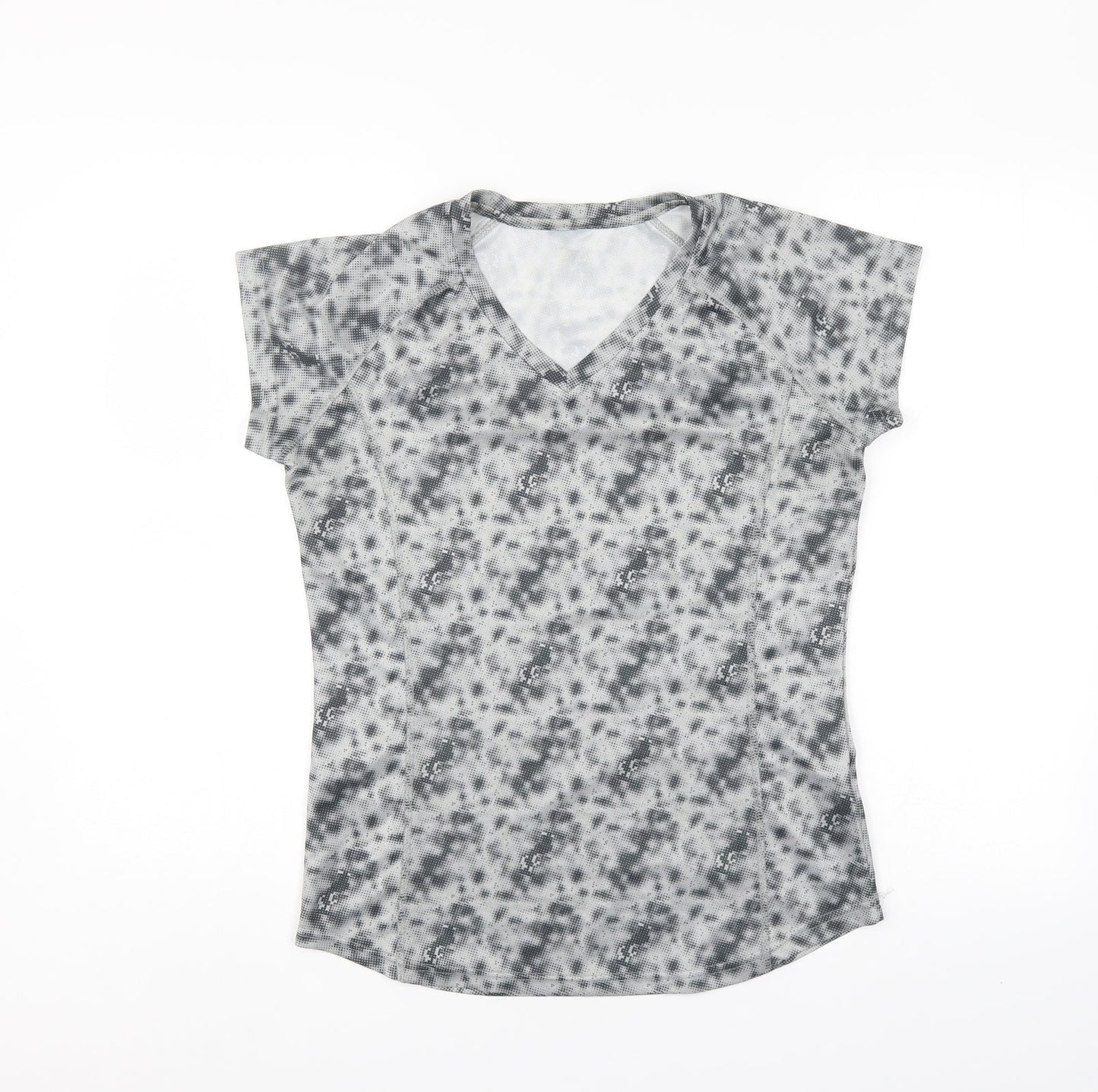 Crivit Womens Grey Camouflage  Basic T-Shirt