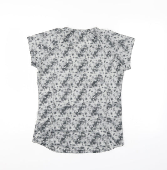 Crivit Womens Grey Camouflage  Basic T-Shirt