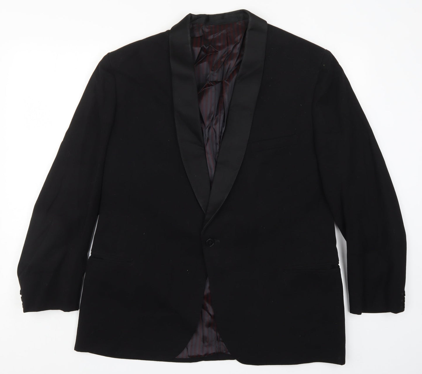 Burleigh Mens Black   Jacket Suit Jacket Size 38