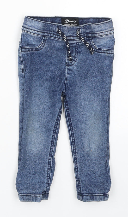 Denim Co Baby Blue  Denim Capri Jeans Size 9-12 Months