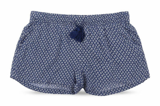 H&M Womens Blue Geometric  Hot Pants Shorts Size M