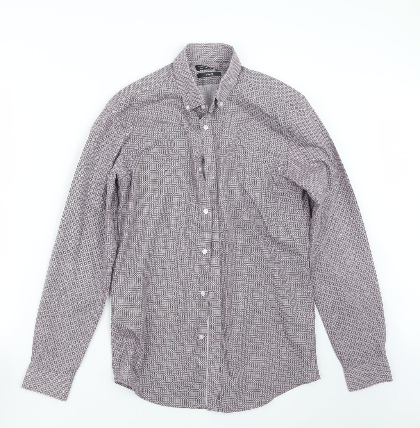 Debenhams Mens Purple    Button-Up Size 14.5