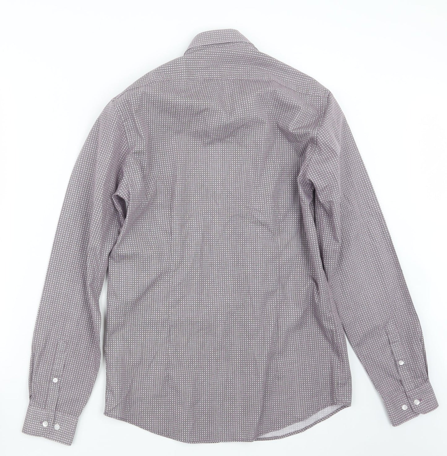 Debenhams Mens Purple    Button-Up Size 14.5